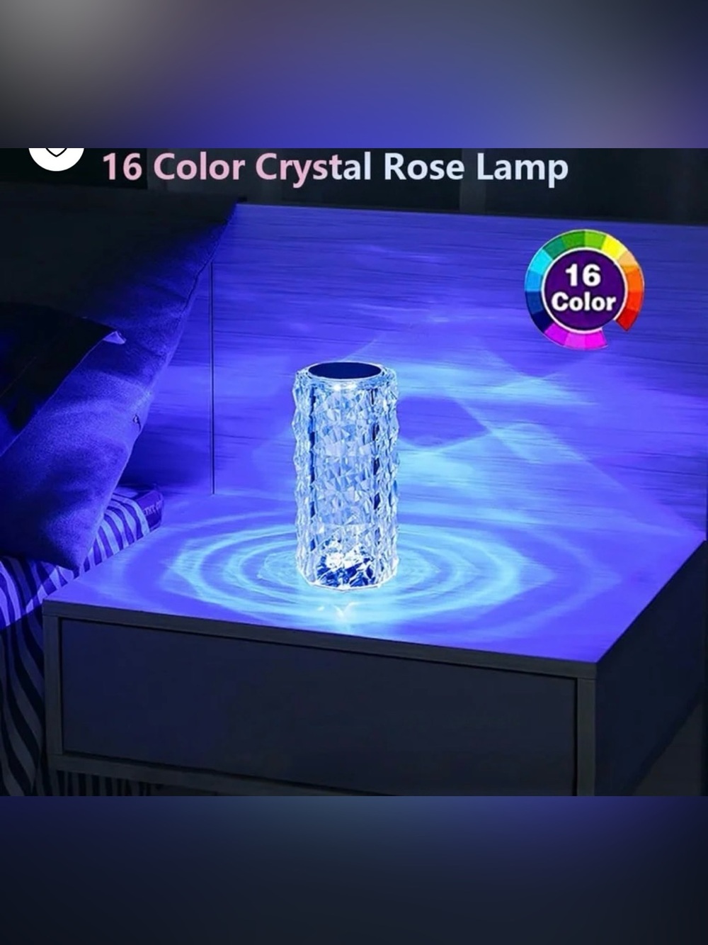 LED Color-Changing Crystal light - Picture 2 of 3